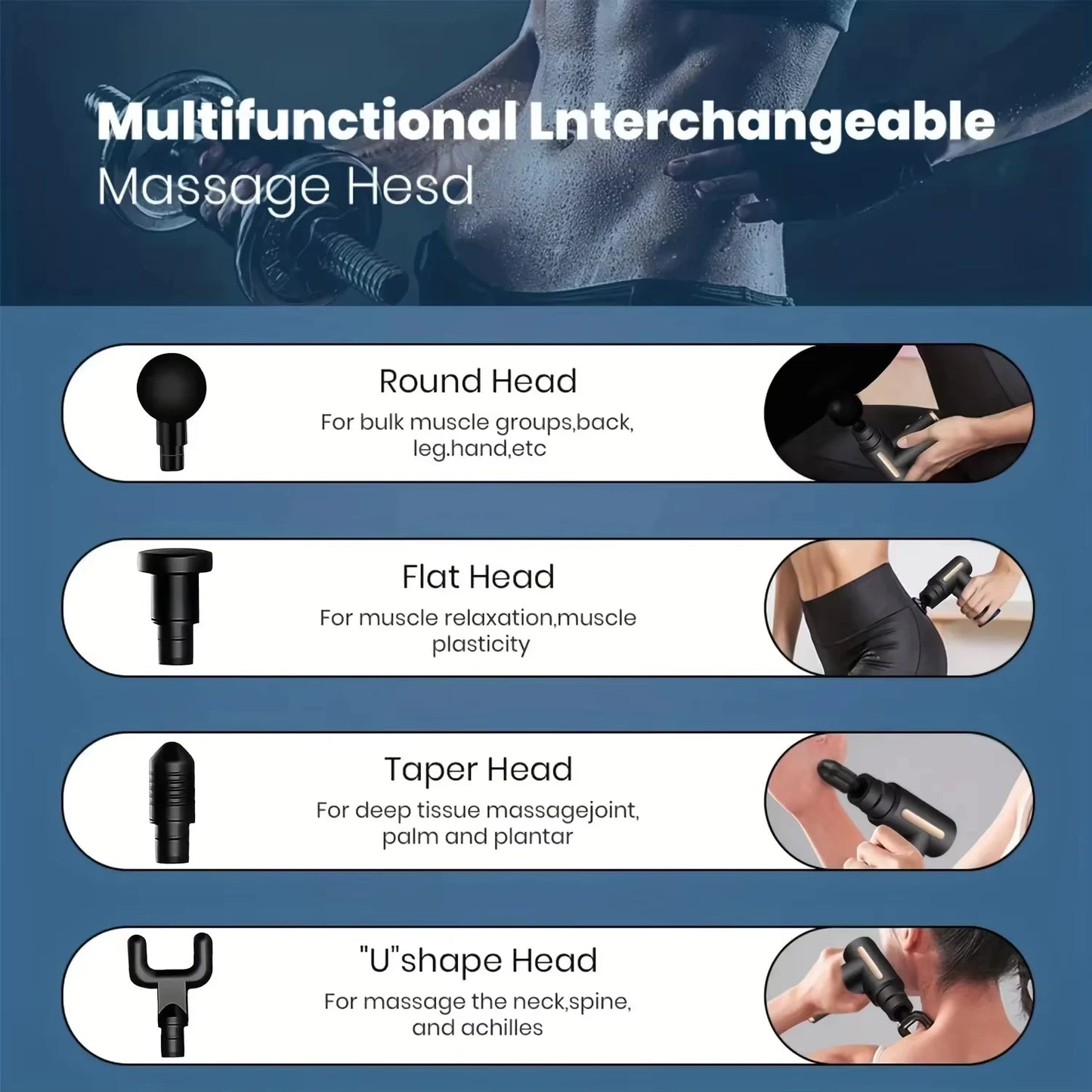 Fascial Massage Gun Electric Percussive